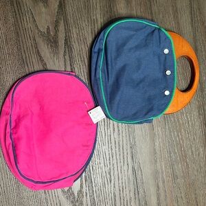 Preppy Purse. New. 2 changeable covers.